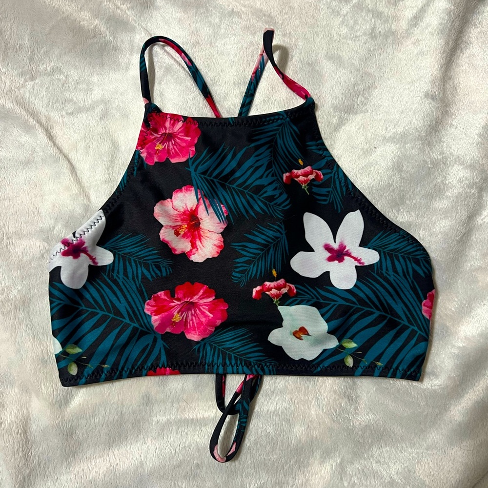High neck swim top Size S